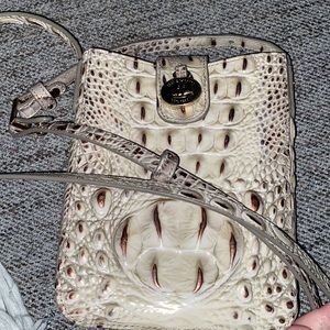 BRAHMIN MARLEY CROSS BODY BAG IN OYSTER NWOT